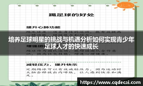 培养足球明星的挑战与机遇分析如何实现青少年足球人才的快速成长